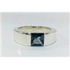 Artik Jewels Naturale London Topazio Blu Gemma Con 925 Anello Argento Sterling per Uomo AJ615