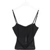 Tricot Chic T-Shirt Donna US 6 Senza Maniche In Maglia Con Collo Rotondo Nero