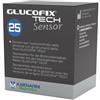 Glucofix - Strisce misurazione glicemia glucofix tech sensor 25 pezzi