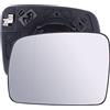 GSRECY Bianco colorato retrovisore riscaldato vetro laterale ala compatibile con 2004-2009 Land Rover Range Rover L322 Vogue Discovery 3 2006-2009 Land Rover Freelander 2 (lato sinistro)