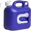 Hünersdorff Tanica Omologata Carburanti AdBlue da 5 l, per il rifornimento presso i distributori di AdBlue per auto, adatta al bocchettone di riempimento del serbatoio di AdBlue, non riempita, blu