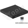 Ajax 140912 Nvr PoE 8 canali di rete con uscita HDMI 4K, 8 porte PoE e supporto per 2 dischi rigidi sostituibili a caldo