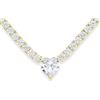 GioiaPura Collana da donna della collezione amore eterno Collana realizzata in argento 925 galvanica oro con zirconi bianchi e zircone centrale a cuore. La collana è lunga 40 cm con chiusura a ca