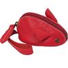 JIIENO Portamonete Coin Purse, portachiavi in pelle, per monete e monete, mini zaino, portachiavi in pelle, per donne e bambini (rosso)