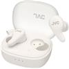 JVC HA-A23T-W - Auricolari True Wireless Gumy Premium con Cancellazione del Rumore, Bluetooth 5.4, Modalità Suono Ambientale, 26 ore di autonomia e Custodia di Ricarica Traslucida, USB-C, Bianco