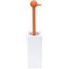 Lineabeta Portascopino Baston ad anitra in ceramica / silicone arancio