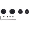 RiToEasysports Set Pignone RC, Pignone Motore RC da 3,175 Mm per Tamiya TT01 TT02 TB02 TA05 RC Car Universale 18T 19T 23T 24T Ingranaggio Motore RC in Acciaio