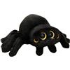 TROYSINC Peluche a forma di ragno, morbido cartone animato, motivo a ragno, in peluche, decorazione di Halloween, per bambini (25 cm, nero)