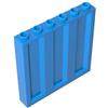XYEIUGO GDS-90410 Mattoncino Murale Ondulato 1x6x5 10 Pezzi compatibile con Lego 23405 Mattoncini da Costruzione MOC Colore Azur foncé