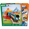 BRIO World - Set Ferrovia Circolare con Tunnel Azione, Smart Tech Sound, Set Costruzioni in Legno 14 pezzi, Giocattolo per Bambini 3+ Anni