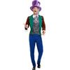 Smiffys Costume da Cappellaio Matto, multicolore, con giacca, pantaloni e cappello, fiaba, ali e bacchette, costume per adulti