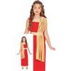 FIESTAS GUIRCA | Costume Romana Bambina - Vestito Lungo Rosso/Oro