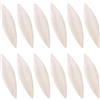 Generic Cuttlebone per uccelli parrocchetti - tartarughe seppie, 12 pezzi, giocattolo naturale per macinare tartarughe, 9-12 cm, osso di seppia | per rettili gabbie per draghi barbuti, piccioncini, calopsitte