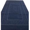 Casatessile Tappeto e Set da Bagno in Spugna con Rete Antiscivolo Torino Assorbente e Facile da Lavare - Blu Notte, 60x180 cm.