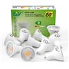 GY Lampadine GU10 LED, 4.9W (equivalenti a 80W), 780 Lumen, 3000K Bianco Caldo, Risparmio Energetico LED GU10, Lunga Durata, Basso Consumo, 120° Angolo del Fascio,Non Dimmerabile, 10 pezzi