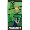 hermet, Telo Mare Minecraft, 70x140 cm, Asciugamano da Spiaggia o Piscina, 100% Morbido Cotone, Pratico e Leggero