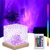 ALFFREUDE Lampada ad Onda Aurora Boreale 3D Luce Notturna Increspatura Acqua Proiezione Cristallo 16 Colore Telecomando Decorazione Ambiente