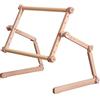 MARUSSIA Supporto da ricamo per tavolo e divanoRhein con o senza cornice per ricamo, regolabile, legno, marrone, 30x48 cm