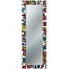Lupia - Specchio da Parete Moderno, MIRROR FANTASY VOYAGER POP, Cornice Stampata in Legno, Adatto per Ingresso Soggiorno Camera, Decorazioni da Parete, Vetro, 44x127 cm