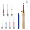 NQEUEPN 10pz Kit Ago per Punch Needle, Kit Ricamo per Punch Regolabile Con 7 Dimensioni Testine per Aghi per Punch per Principianti Adulti Filo Interdentale Punto Croce Artigianato Fai Da Te