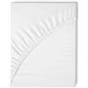 mussner hotel & home Lenzuolo con Angoli Matrimoniale Hotel 160x200 Cotone Jersey Bianco No Stiro | mussner hotel & home