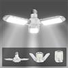 SANSI 22W Lampadine a LED E27 con 3 Pannelli Regolabili, Equivalenti a 300W, 2600lm, 5000K, Lampada LED deformabile per garage, officina, magazzino, cantina, garage, palestra