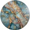 Generico Orologio da Parete, Soggiorno, Cucina, Moderno,Effetto marmo, Base legno, Lavorazione a resina, Numeri a rilievo, Diametro disponibile 40/60/80/100 cm, Made in Italy (galassi, 40 cm.)