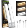 Luck Around - Luci sotto il mobile, confezione da 2 luci con sensore di movimento per interni, luci per armadio ricaricabili per cucina, bagno (10 pollici)
