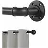ZUOFENG Bastone per Tende Industriale, Bastoni per Tende Estensibili，Bastone Tenda possono essere Installate su Soffitti o Pareti，Dimensioni Regolabili 67-122cm. (67 cm - 122 cm)