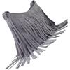 IMIKEYA Borsa a tracolla da donna con frange, borsa a tracolla retrò moda per occasioni speciali colore grigio