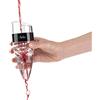 JATA HOGAR HVIN2204 Decanter per Vino, Aeratore e Ossigenatore Design elegante Base di supporto antigoccia, facile da pulire, con borsa da viaggio, 15,4 x 5,76 cm