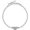 TRUSSARDI Bracciale in acciaio e pietra