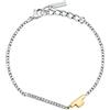 TRUSSARDI Bracciale in acciaio e pietra