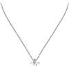 TRUSSARDI Collana in argento con pendente a forma di goccia