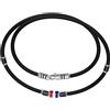 ZANCAN Bracciale uomo in argento con chiusura a moschettone