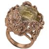 BOTTEGA BOCCADAMO Anello in argento 925 placcato oro rosa con cristallo topazio