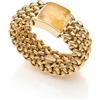 UNOAERRE FASHION JEWELLERY Anello di design in argento giallo