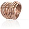 UNOAERRE FASHION JEWELLERY Anello multifilo in argento rosa
