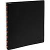 Exacompta - Cod. 86034E - 1 Portalistino Exactive 30 buste cristallo liscio rimovibili - Copertina polipropilene - F.to esterno 21x14,8cm per A5 - Nero