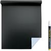 SECURIT - Rotolo Lavagna Autoadesiva con Pennarello - Nero - 100x45cm | Ritagliabile su Misura - Riutilizzabile - Impermeabile - Ideale per Cucine e Ristoranti