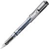 Lamy safari vista - Stilografica con impugnatura ergonomica e pennino in acciaio lucido misura EF - ideale per la scrittura e la calligrafia - cartuccia T 10 blue inclusa - destrimani