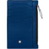 MONTBLANC | PELLETTERIA CUSTODIA CON ZIP 8 CC, MEISTERSTUCK BLU