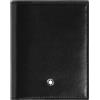 MONTBLANC | PELLETTERIA PORTAFOGLIO 6 CC, NERO E BLU MEISTERSTUCK 221322