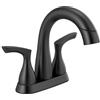 DELTA Rubinetto Delta Pull Down Rubinetto da bagno nero, Rubinetto estraibile per bagno, Rubinetto per lavabo da bagno con spruzzatore estraibile, Rubinetto da bagno centrale con aggancio magnetico, Nero