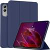 MGUEIAO Cover Compatibile con Lenovo Yoga Tab 11.1 2025, Custodia in Pelle PU Ultrasottile con Supporto Trifold, Retro in TPU Morbido, Antiurto - Blue