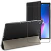 ebestStar - Cover per Lenovo Tab M10 Plus 10.6 (Gen 3), Custodia Protezione Flip Magnetica, Slim Case Sottile Pelle PU, Nero + Vetro Temperato