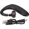 Elprico Auricolare Bluetooth, doppia riduzione del rumore auricolare da lavoro impermeabile ultraleggero vivavoce auricolare singolo orecchio per sport guida ufficio aziendale