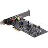 Asus XONAR SE Scheda audio da gioco SNR PCIe a 5.1 canali 192kHz/24-bit Hi-Res 116dB con compatibilità con Windows 10