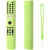 Hi Color Custodia in silicone per telecomando Xiaomi A Pro TV (2026), antiscivolo, antiurto, con cordino, custodia protettiva (verde fosforescente)