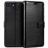 Shantime Custodia portafoglio in pelle per Honor View 10 - Nero | 5.99 Custodia flip magnetica in stile business con fessure per carte, cornice per foto e portafoglio nascosto